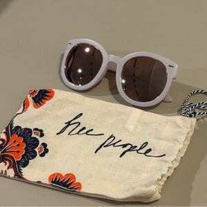 Free People Milky Abbey Road Sunglasses with Branded Pouch